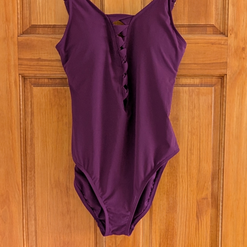 Bleu Rod Beattie Plum Swimsuit